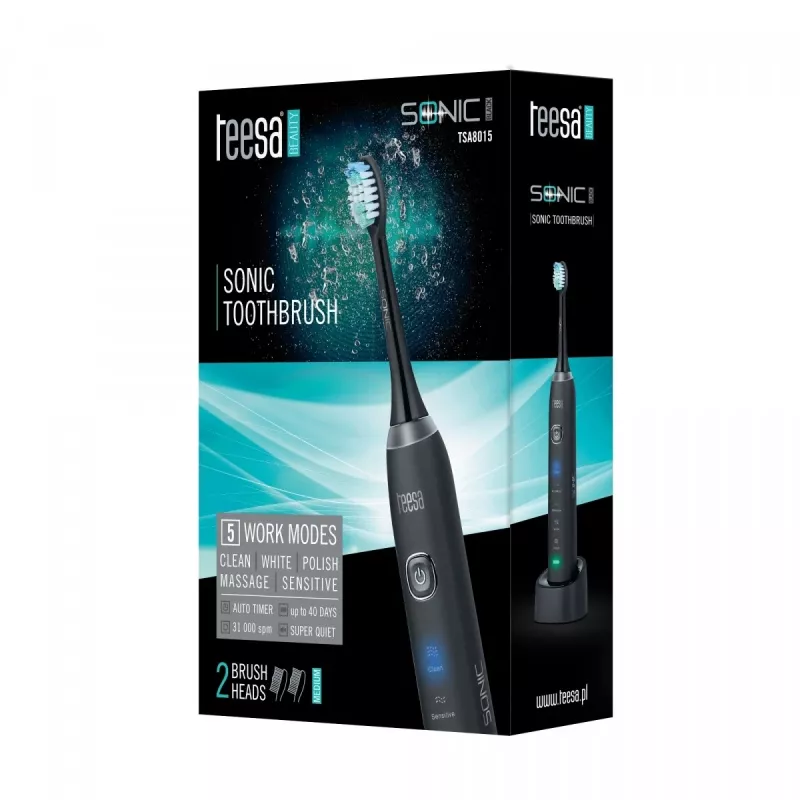 Teesa SONIC Adult Sonic toothbrush Black
