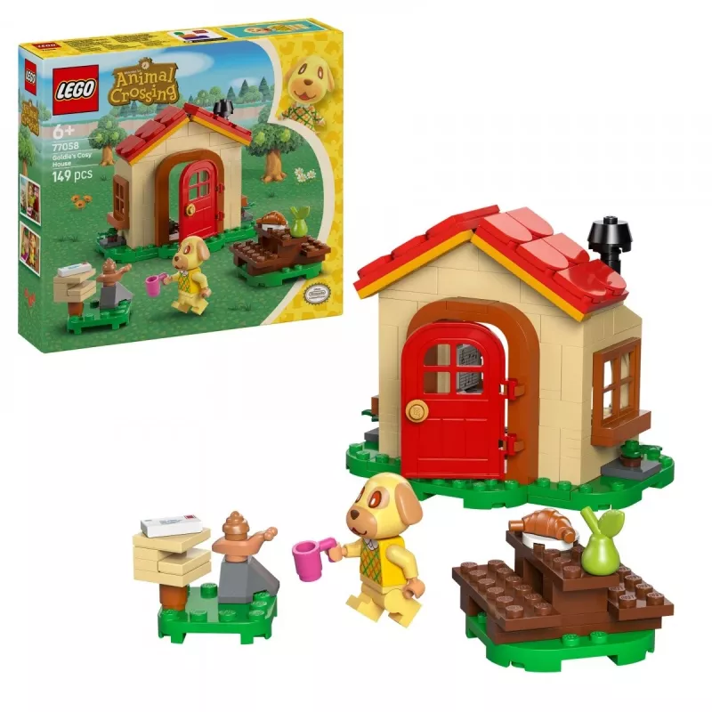 Construction toy LEGO Animal Crossing Cozy House 77058, 149 pieces, 1 minifigure, size 120×90×70 mm