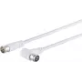 Coaxial F-Quick Angle Connector ShiverPeaks 80113-128 for Satellite Cable, Right-Angle F-Type