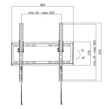 LogiLink BP0010 TV Mount/stand 139.7 cm (55 inch) Black