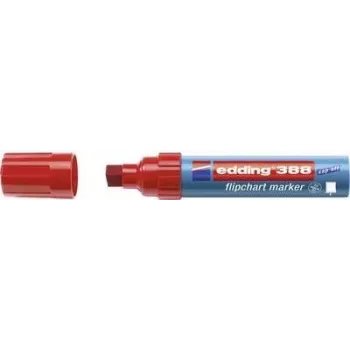 Flipchart marker Edding 388 single tip round, 4–12 mm line width, red (1 piece)