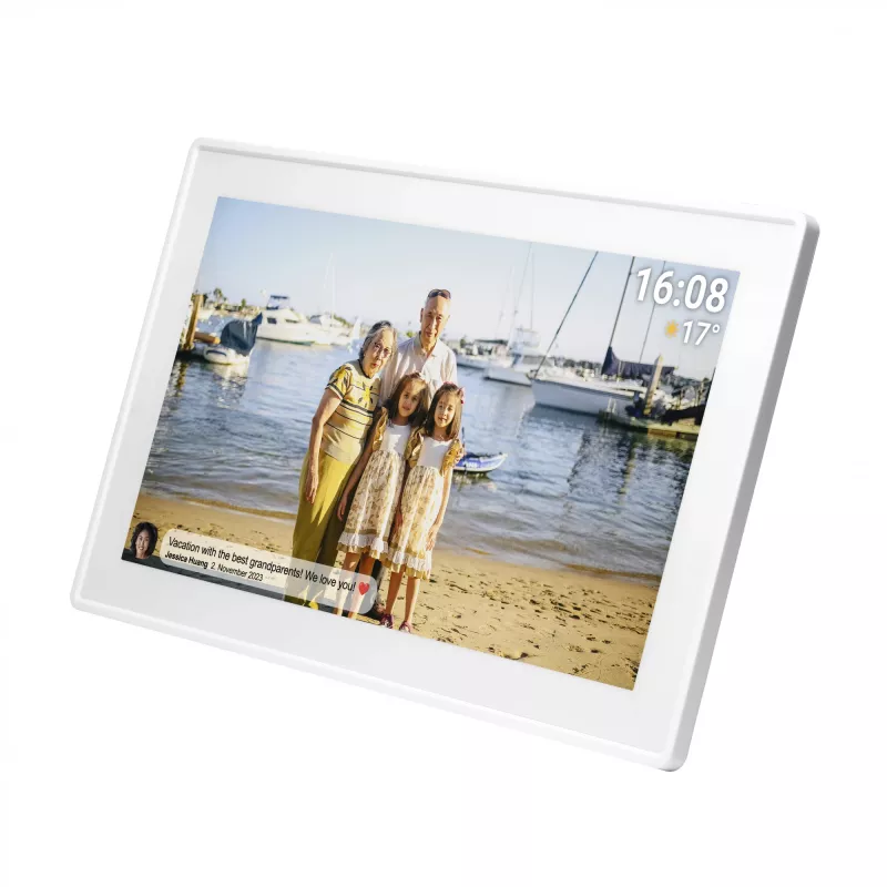 Denver PFF-1515W digital photo frame White 39.6 cm (15.6) Touchscreen Wi-Fi