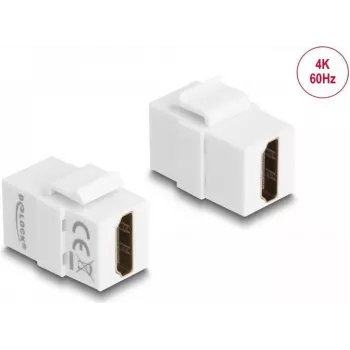 DeLOCK Keystone Module HDMI female to HDMI female white