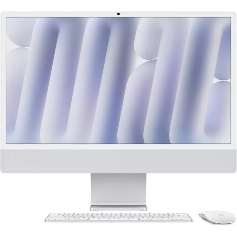 APPLE iMac Z1EH 59,62cm 23,5Zoll standard glass M4 10C CPU/10C GPU/16C N.E. 16GB 1TB SSD Gbit Eth MM MaKey TID DE Silver (Z1EH-MWUU3D/A-07BRXG)