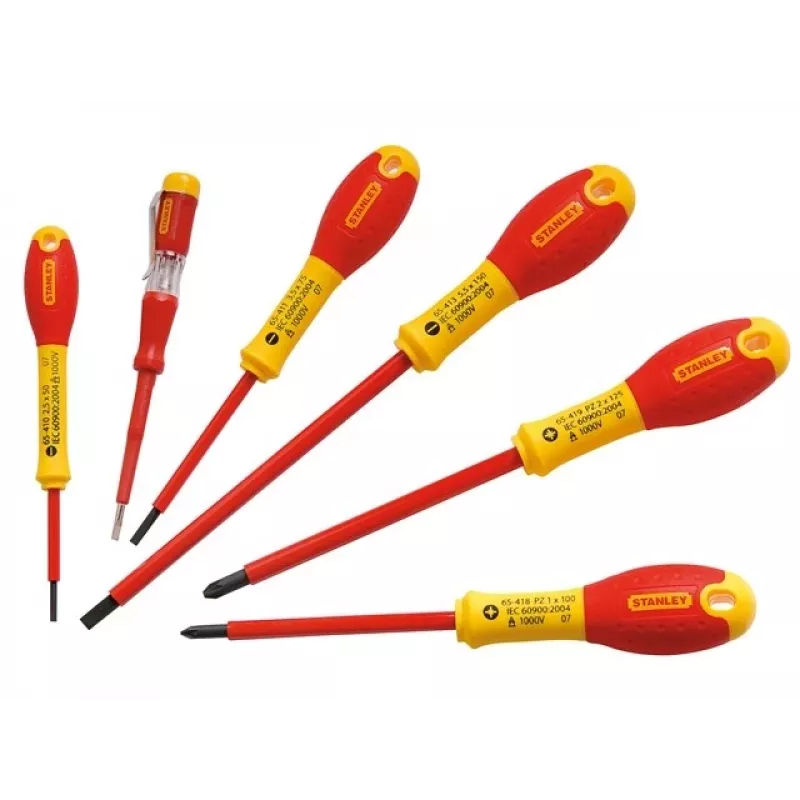 Insulated Slotted Pozi Set Stanley FATMAX 0-65-443