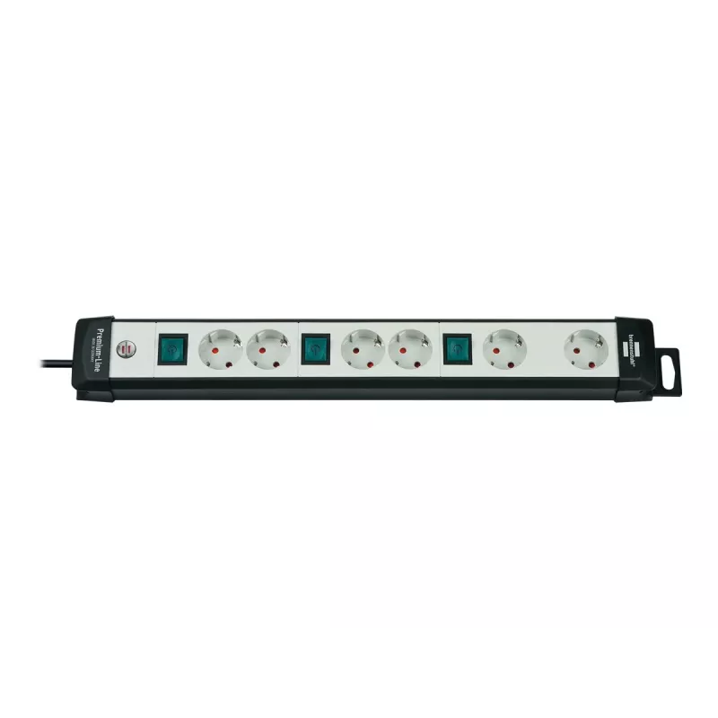 Power Extension Brennenstuhl 1951560600 3m 6 AC Outlets Black Grey