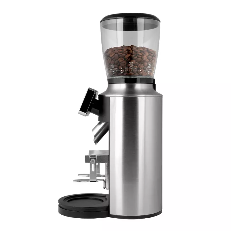 Burr coffee grinder GASTROBACK Design Pro Touch 30 — conical burr, 300 g hopper, 150 W, black/transparent