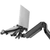 Notebook desk holder MACLEAN MC-836 — adjustable height, ergonomic design, black, for horizontal laptop use (58.5×236×320 mm)