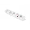 LANBERG PS0-05E-0150-W 1.5M White 5X 230V Lanter EXTENSION PL. CABLE FROM FULL COPPER