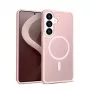 Crong Hybrid Matte Magnetic cover for Samsung Galaxy S26 — TPU/PC, pink