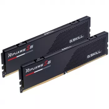 DIMM 64 GB DDR5-6000 (2x 32 GB) Dual-Kit, Arbeitsspeicher schwarz, F5-6000J2836G32GX2-RS5K, Ripjaws S5, INTEL XMP