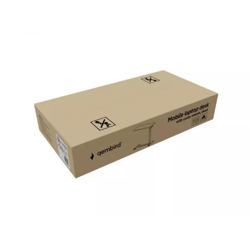 Straight Computer Desk Gembird TVS-DESK-02-BK Black Particle Board