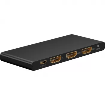 HDMI Splitter 1 to 2 (4K @ 60 Hz) - splits 1x HDMI input signal into 2x HDMI output