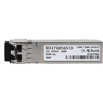 Compatible Broadcom AFBR-735SMZ BlueOptics BO27Q856S1D SFP28 Transceiver, LC-Duplex, 25GBASE-SR, Multimode Fiber, 850nm, 100 Meter, DDM, 0°C/+70°C (AFBR-735SMZ-BO)
