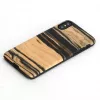 Smartphone case man and wood for iPhone X/XS — white ebony black