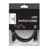 Networking cable Gembird PP6U-2M/BK RJ-45 Cat6 2m Black