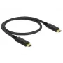 USB Cable DeLOCK 83042 USB 3.2 Gen 2 0.5m USB C Black