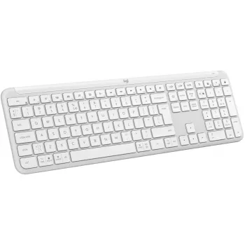 Logitech K950 Signature Slim Keyboard Office RF Wireless Bluetooth QWERTY US International White