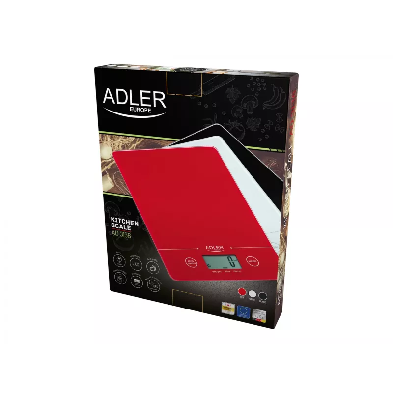 Electronic kitchen scale Adler AD 3138 Red
