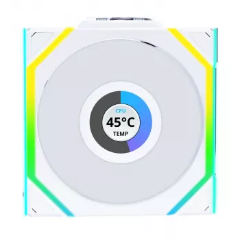 Fan Lian Li UNI FAN SL Wireless LCD 120 12 cm White 31 dB 51.45 cfm