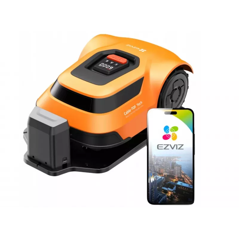 EZVIZ RM600 orange robotic lawn mower