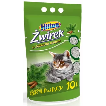 Clumping bentonite cat litter Hilton Forest scent 10 L, fast-absorbing, odor-eliminating