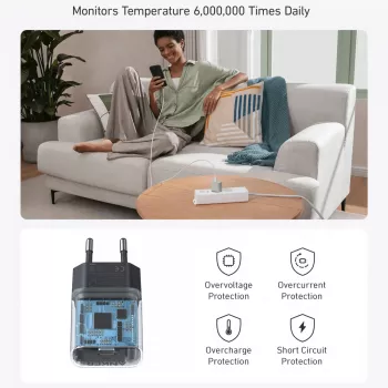 Indoor Charger Anker 511 Nano A2337G11 — 30 W USB-C, Black