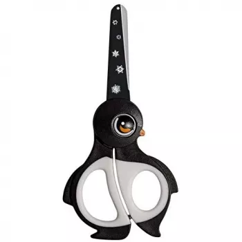 WEDO scissors model 73 6003 — stationery/craft straight-cut, single-blade, 130 mm, black/white
