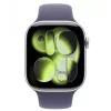 Apple Watch Series 11 GPS + Cellular 42mm Silver Aluminium Case with Purple Fog Sport Band - M/L
