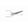 Patch cord cat.6 copper UTP 5m grey