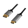 LogiLink CDA0107 video cable adapter 2 m DisplayPort HDMI Black Grey