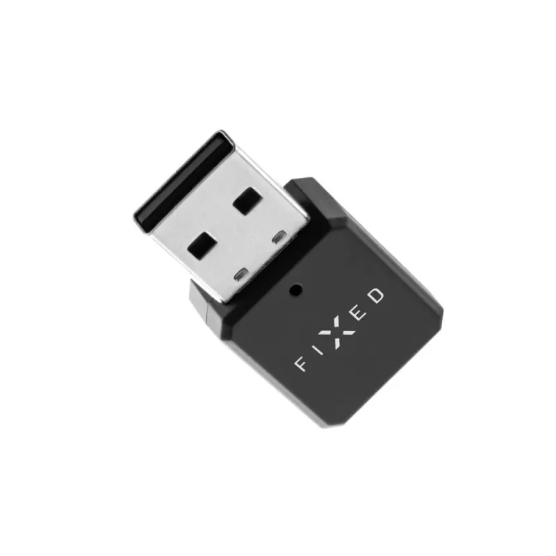 Bluetooth audio receiver FIXED FIXSIG-BK — black, wireless audio streaming adapter with 3.5 mm output