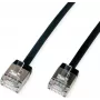 ROLINE U/FTP Patch Cable Cat.6A Ultra- kurzer RJ45 black 1m - Network - CAT 6a (21.15.4561)