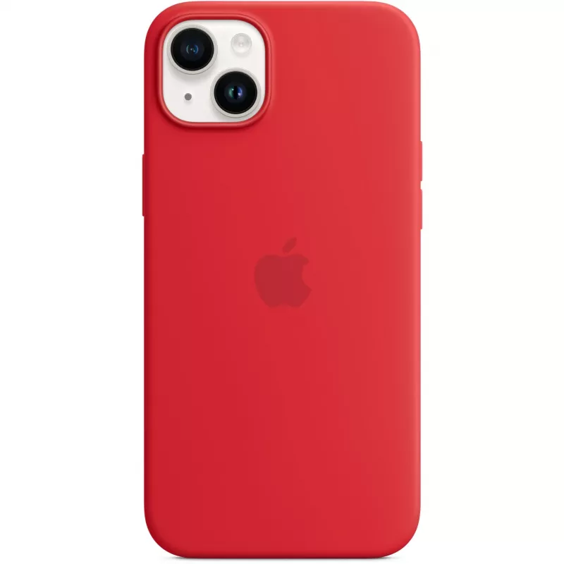 Apple iPhone 14 Plus Silicone Case with MagSafe - (PRODUCT)RED