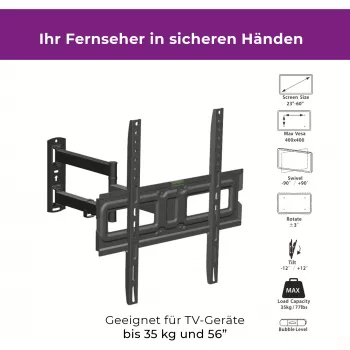 Wall Mount Ultron WM200 88.9 cm (35 inch) Black