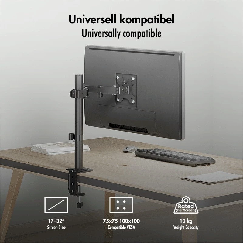 Monitor mount 17-32 10 kg max, steel