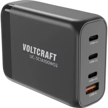 Voltcraft UC-3C1A100W02 USB-Charger 100 W Socket Outlet Indoor Area USB-C Socket USB-A (VC-16619005)