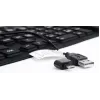 Silicone keyboard USB+PS/2 black