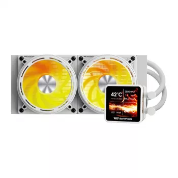 CPU water cooler Darkflash DE240 (white) — 240mm radiator, closed-loop AIO