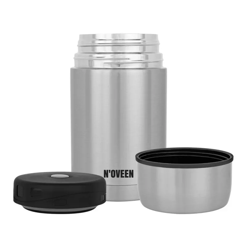 N'OVEEN TB951 Lunch Thermos, 800 ml, Silver