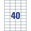 Avery Zweckform 3651 Universal Labels 52.5 X 29.7 Mm 100 Sheets White