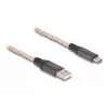 DeLOCK USB 2.0 Cable Type-A to USB Type-C RGB 1m