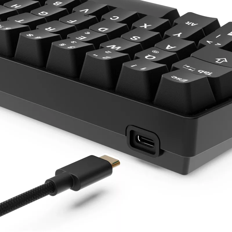 Keyboard Sharkoon 100065630 60% Wired USB QWERTZ German Black