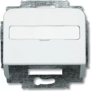 Busch Jaeger 1724-0-1663 Wall Plate/Switch Cover Silver - White (1724-0-1663)