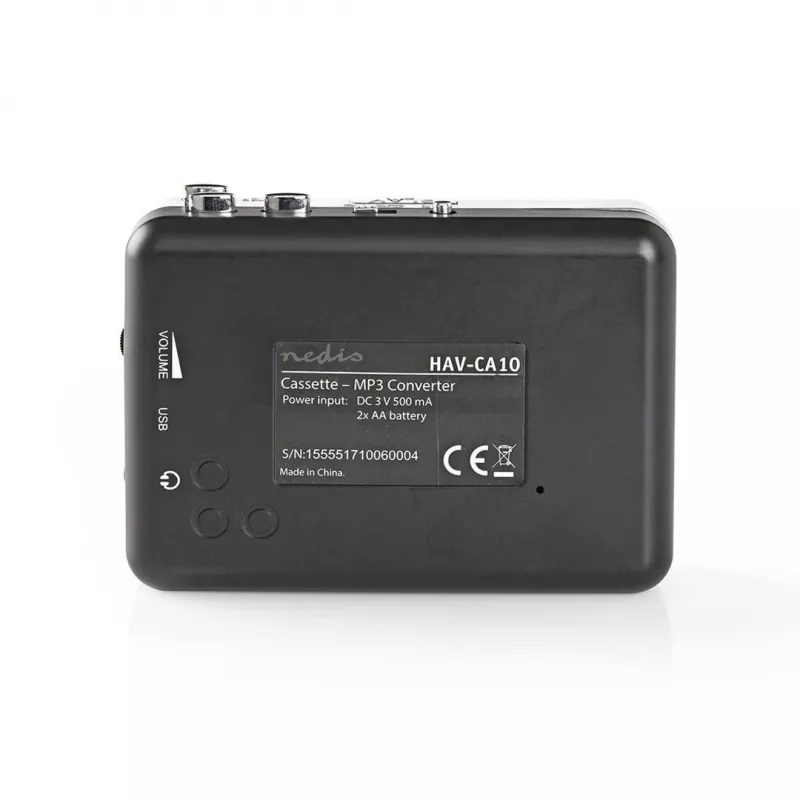 cassette converter Nedis ACGRU100GY USB / 3.5 mm USB/battery powered Grey