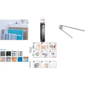 Towel holder ring Wall-mounted Stainless steel TESA 40234-00000-00 Width 50 mm Depth 420 mm Height 80 mm