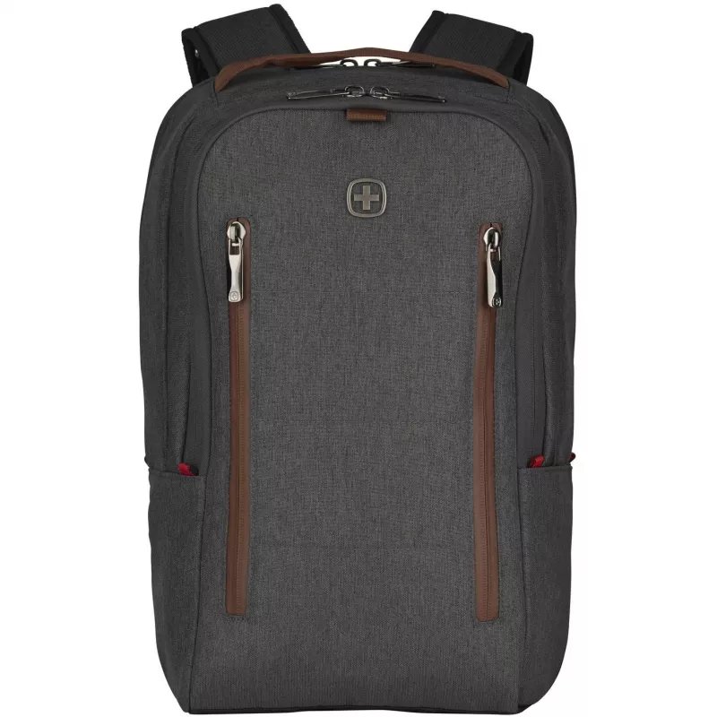 WENGER City Upgrade 40.64cm 16Zoll Laptop Backpack w/ Cross Body Day Bag Grey