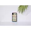 Phone case iKins for iPhone XR — mint black protective cover