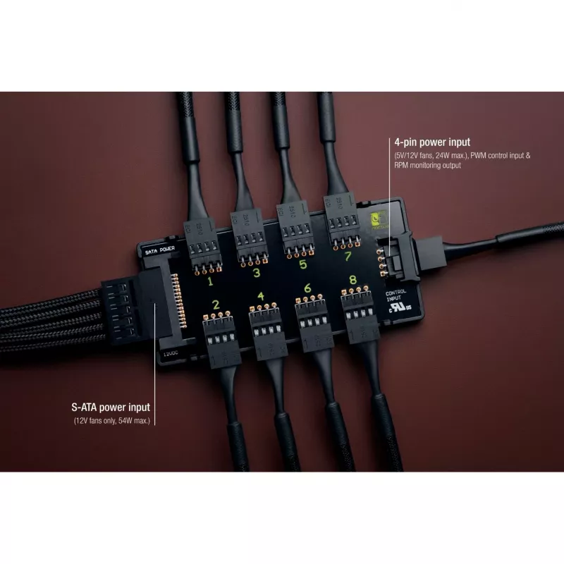 Fan controller Noctua NA-FH1 4-pin Black 24W 5-12V