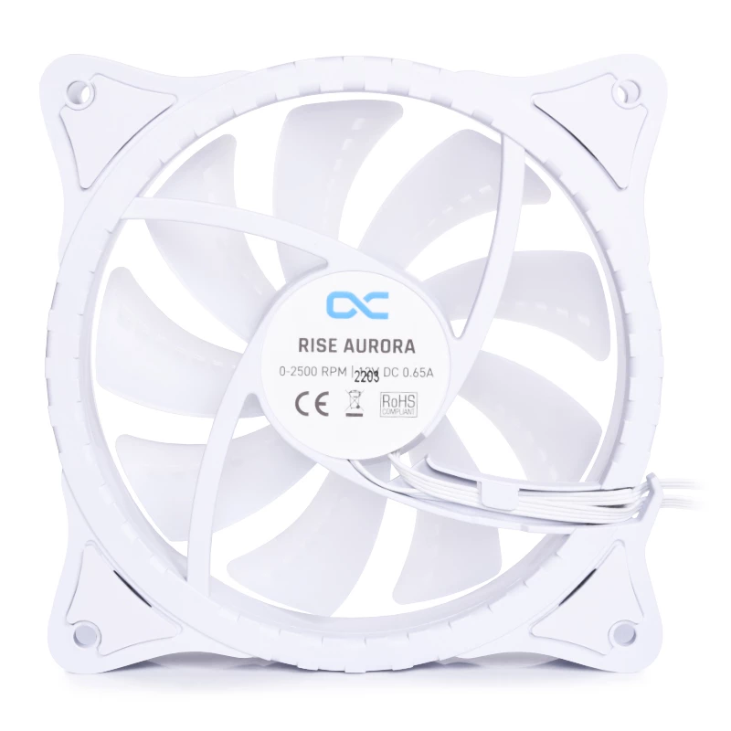 Alphacool Rise Aurora 120mm ARGB Case Fan - White